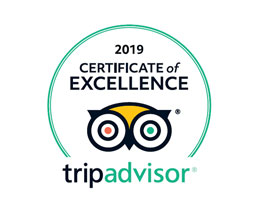 Certificate of Excellence by Tripadvisor