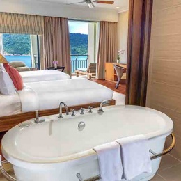 Cliff Premier Twin Bathroom Window View