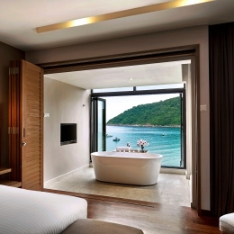 Two-Bedroom Bayview Suite - Bathtub